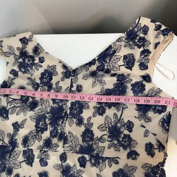 Gal Meets Glam Colection Rosemary Midi Dress Women's Size 20 Floral Embroidered - Picture 12 of 15